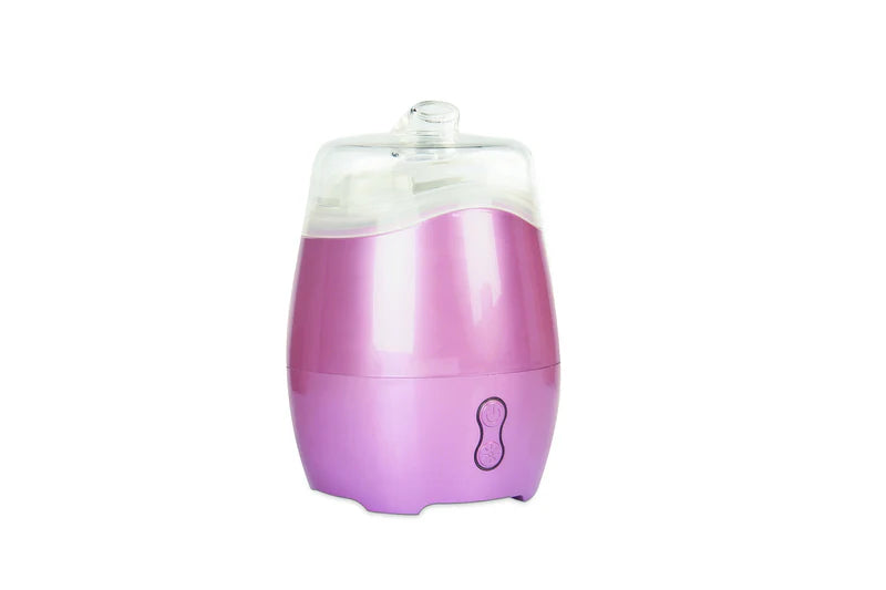 Nutshell Aroma Natural Vaporiser - Pink diffuser with transparent top and compact design