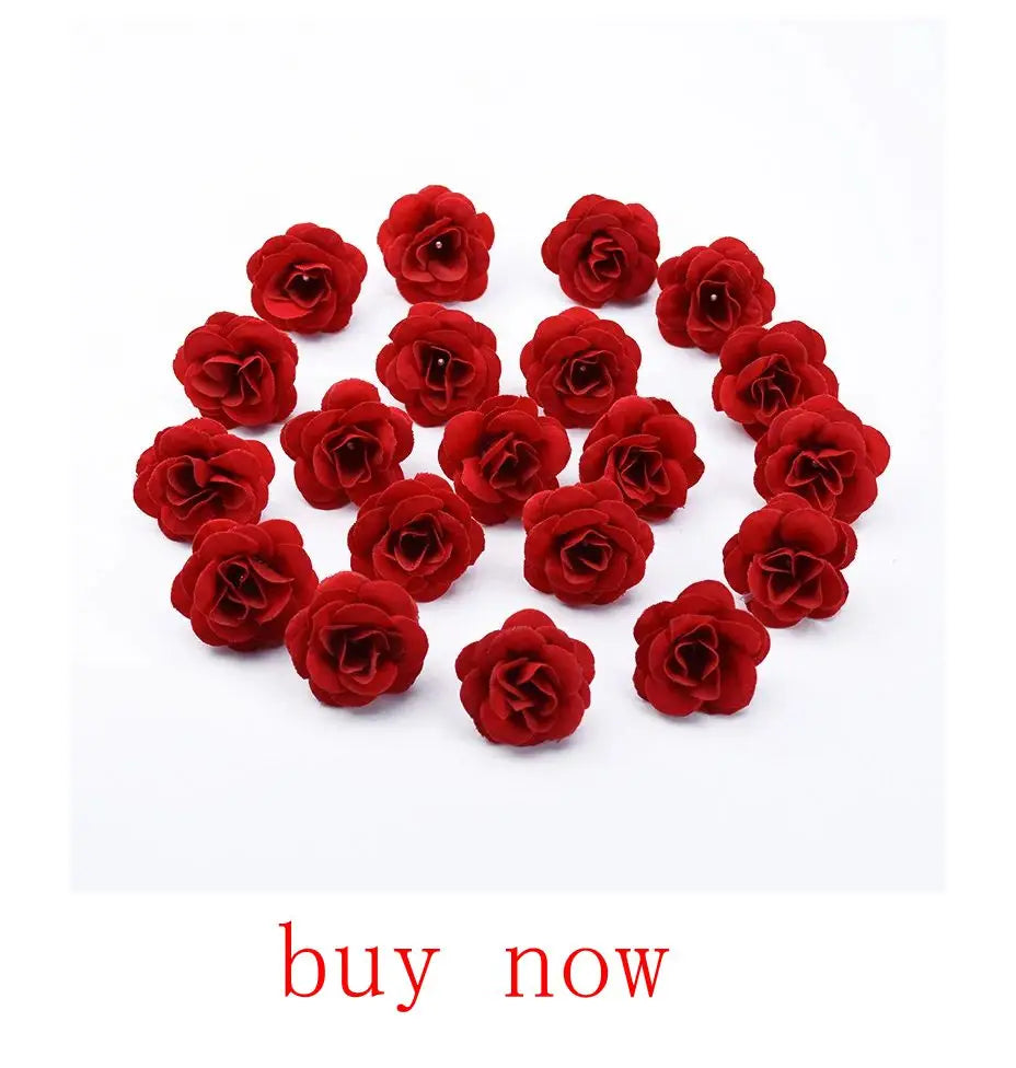 Artificial eucalyptus bouquet with vibrant red flowers for home decor and events