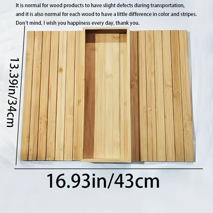 Nutshell Bamboo Armrest Tray in natural finish with dimensions 16.93in by 13.39in for versatile use