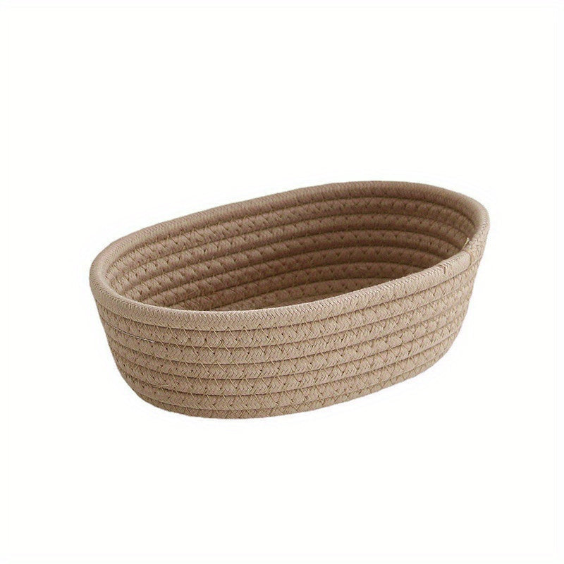 Nutshell stylish basket storage organizer in beige for versatile home decor and organization