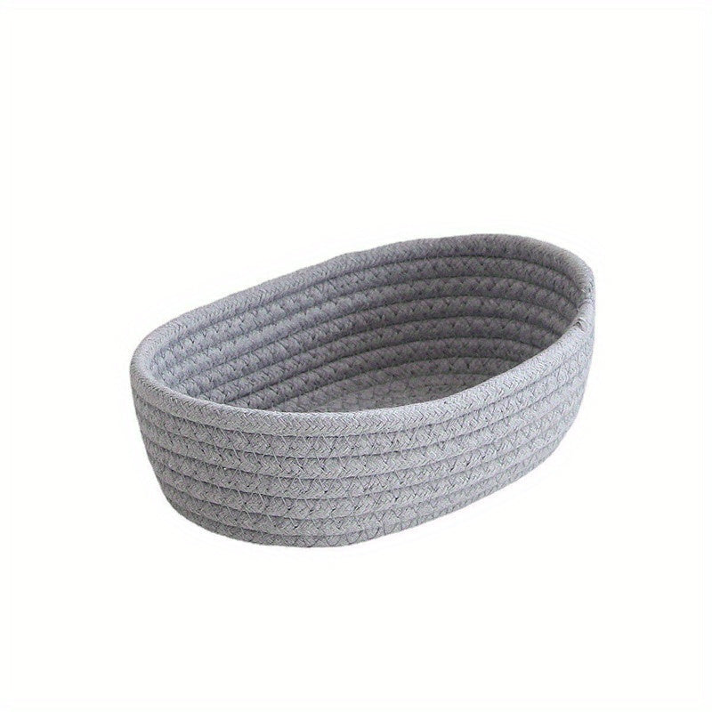 Nutshell stylish basket storage organizer in grey for home organization and decor