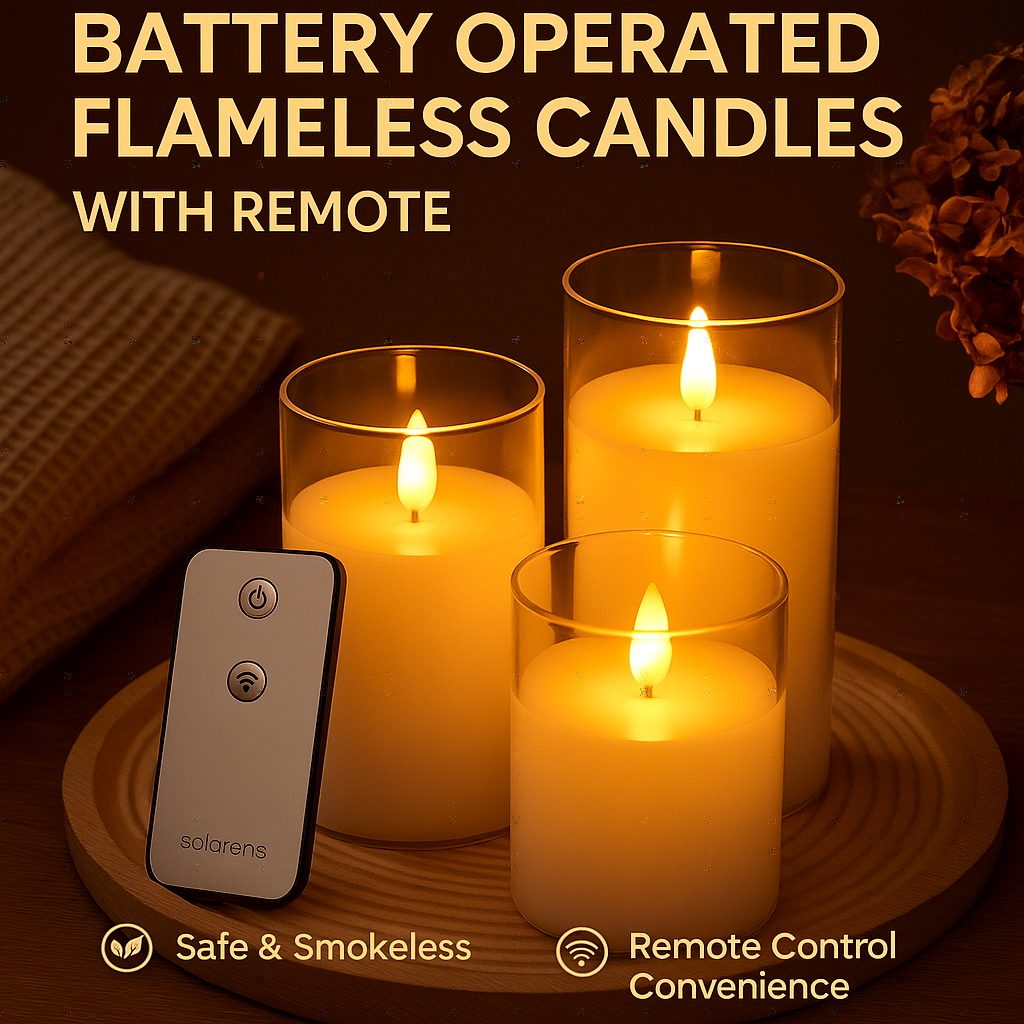 Battery Operated Flameless Candles Banner