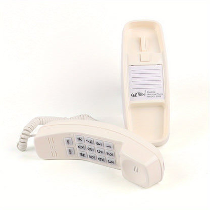 Nutshell Big Button Landline Wall Phone in white with easy-to-read buttons for clear communication