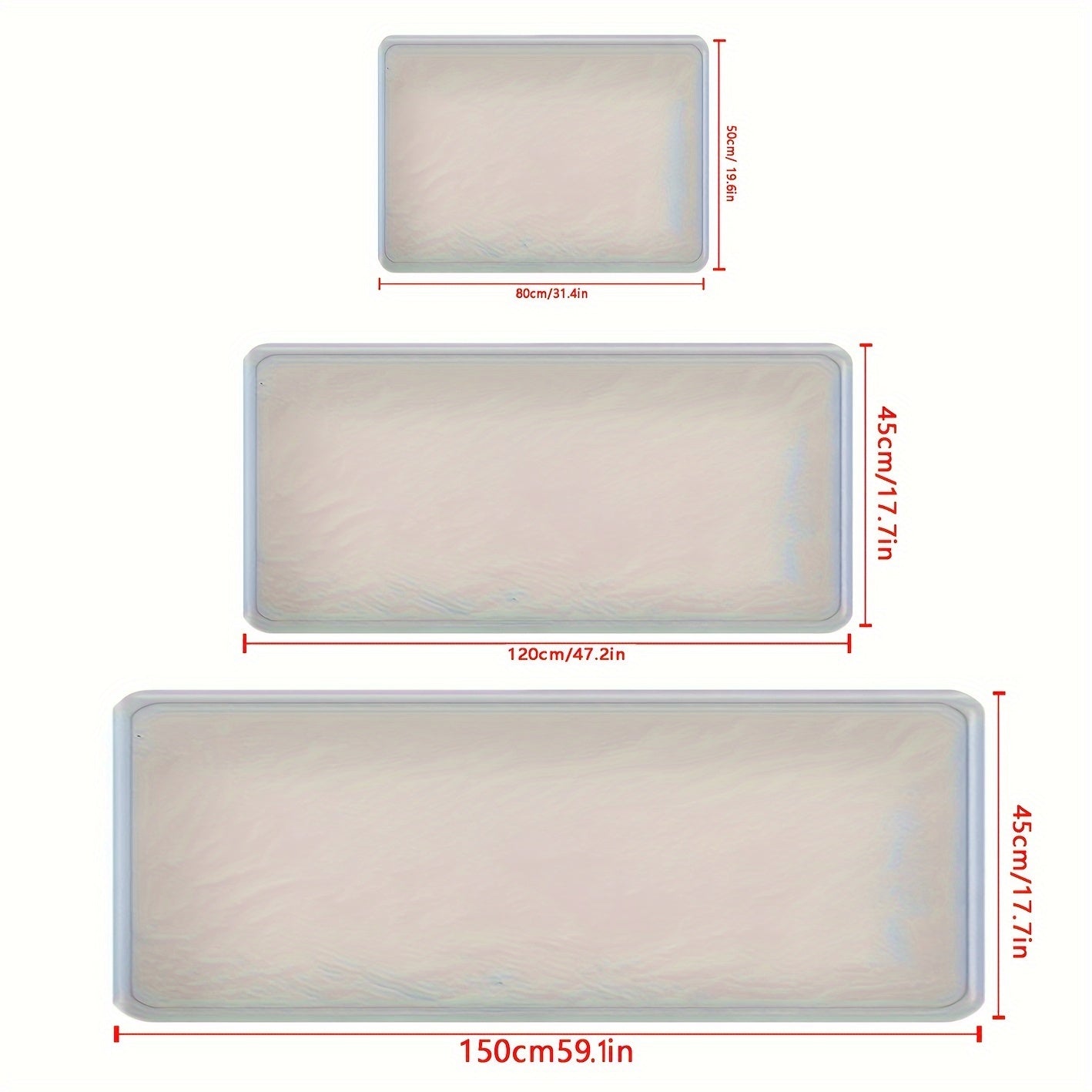 Nutshell black laundry floor mat in three sizes, perfect for home or laundry room use