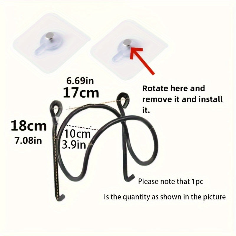 Nutshell cast iron towel racks designed for easy installation with suction mechanism, ideal for bathrooms