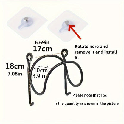 Nutshell cast iron towel racks designed for easy installation with suction mechanism, ideal for bathrooms