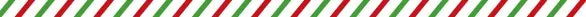 Nutshell Christmas garland with lights in festive red and green stripes for holiday decor