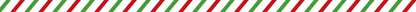 Nutshell Christmas garland with lights in festive red and green stripes for holiday decor