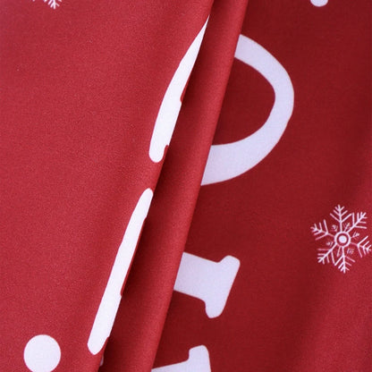 Red Christmas Pillow Covers with White Snowflakes and Festive Lettering for Holiday Decor