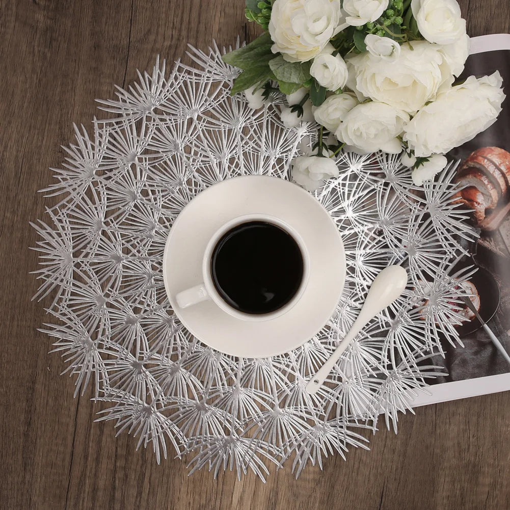 Elegant Nutshell Christmas placemats with intricate design, perfect for festive dining occasions