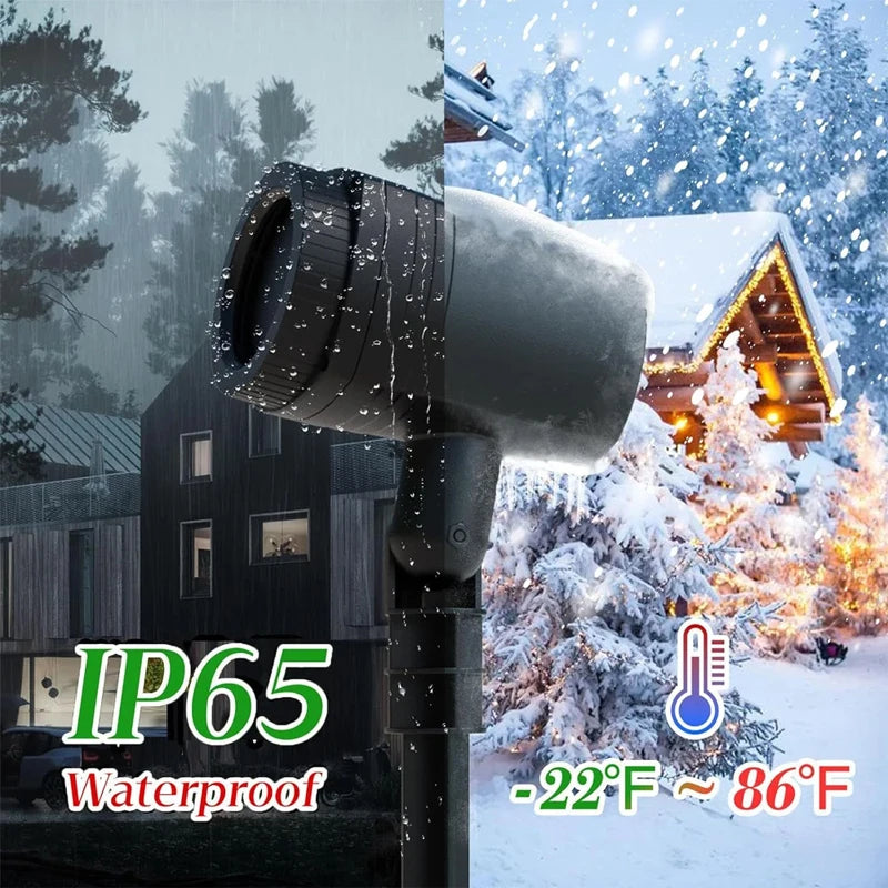 Nutshell Christmas Projector Lights Outdoor with IP65 Waterproof Rating for Winter Celebrations