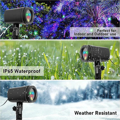 Nutshell Christmas Projector Lights Outdoor for vibrant holiday displays, IP65 waterproof and weather-resistant design