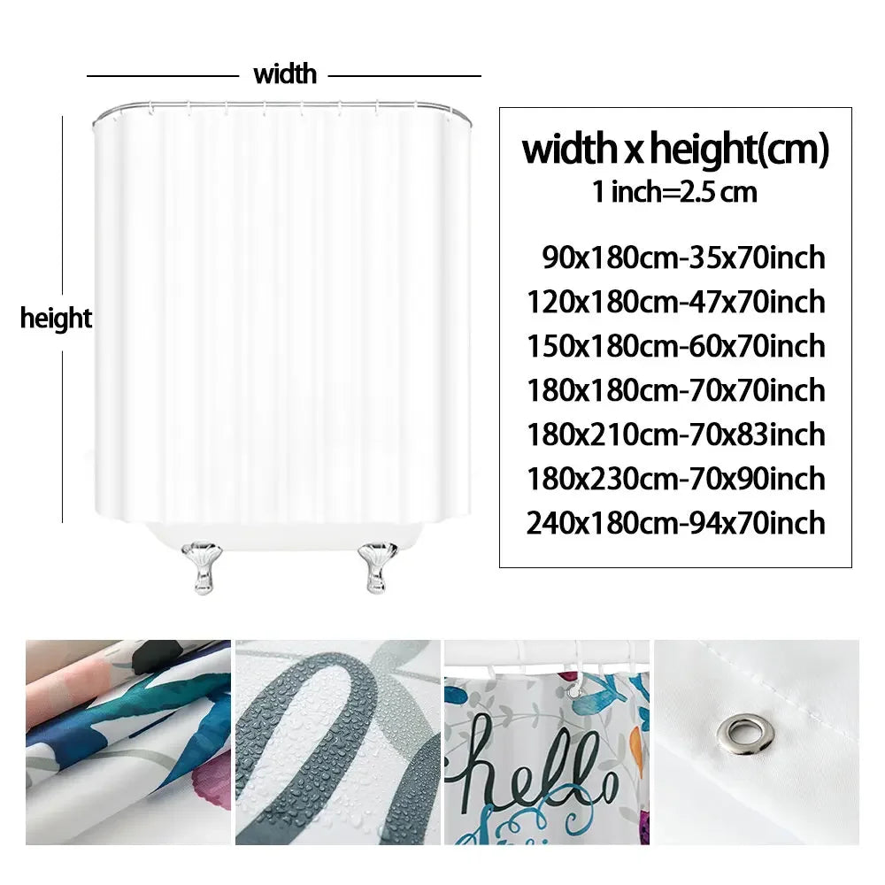 Nutshell Christmas shower curtain in various sizes with colorful festive designs and durable materials