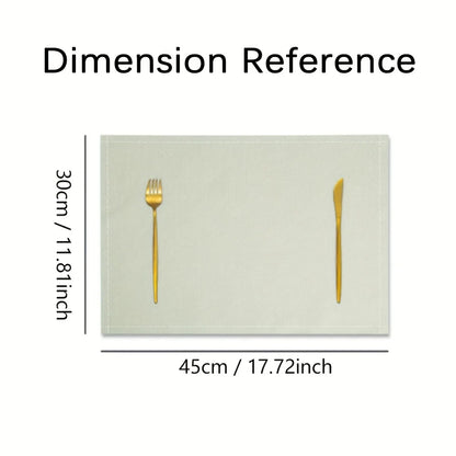 Nutshell Christmas tree placemats set featuring elegant design for holiday dining decor