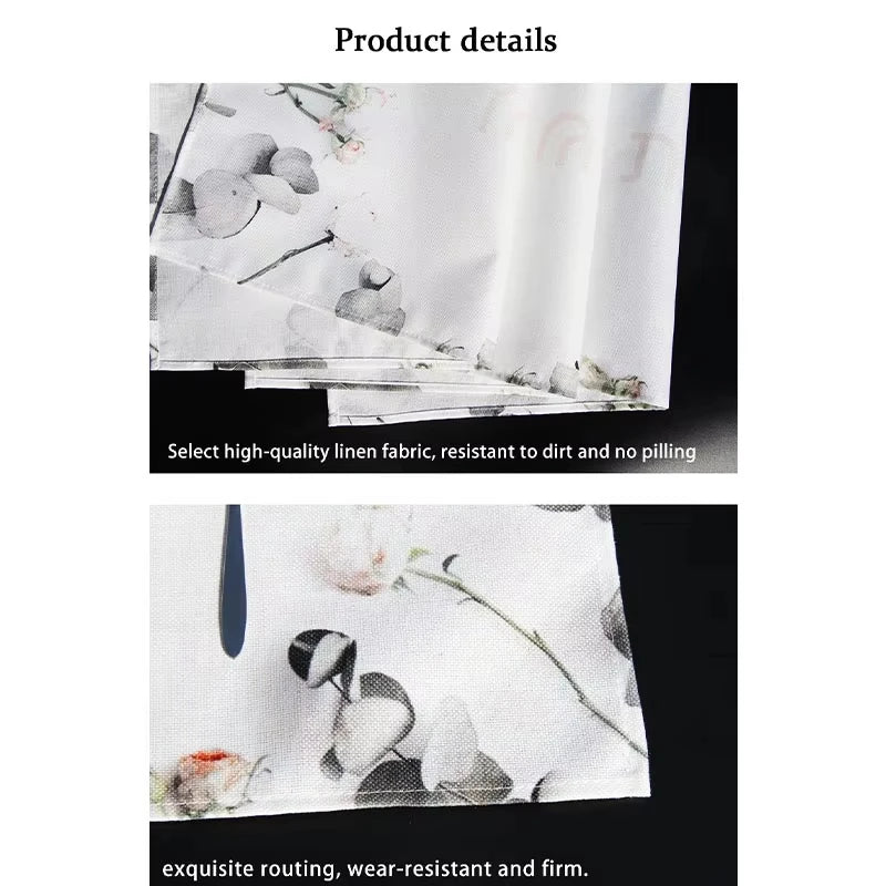 Elegant Christmas tree placemats set made of high-quality linen fabric, resistant to dirt and wear