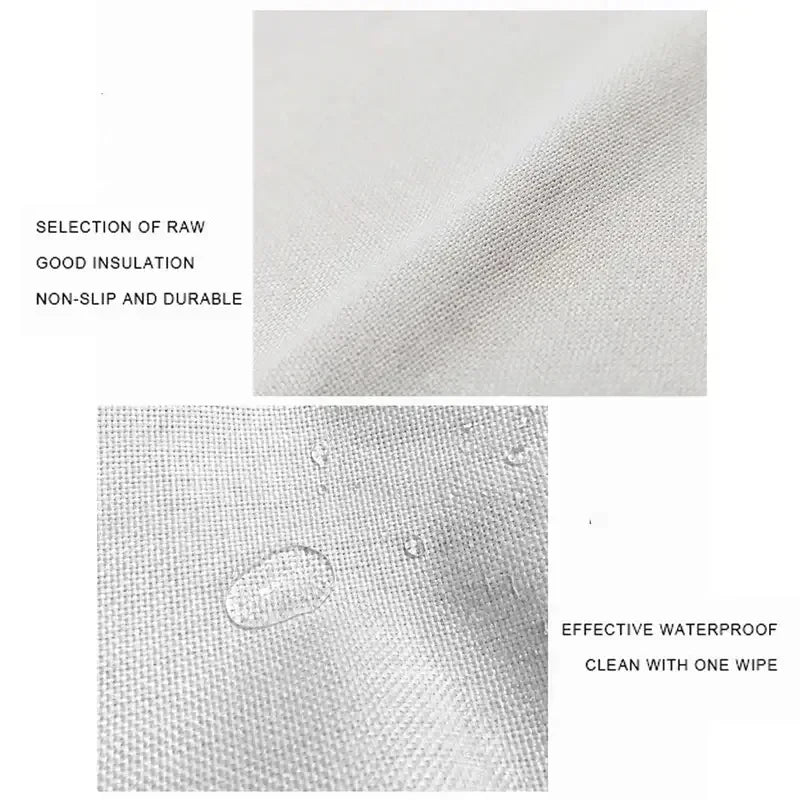 Christmas tree placemats set featuring waterproof fabric for easy cleaning and durable insulation