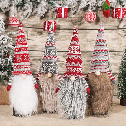Nutshell Christmas wine bottle covers featuring gnome designs in festive patterns for holiday cheer
