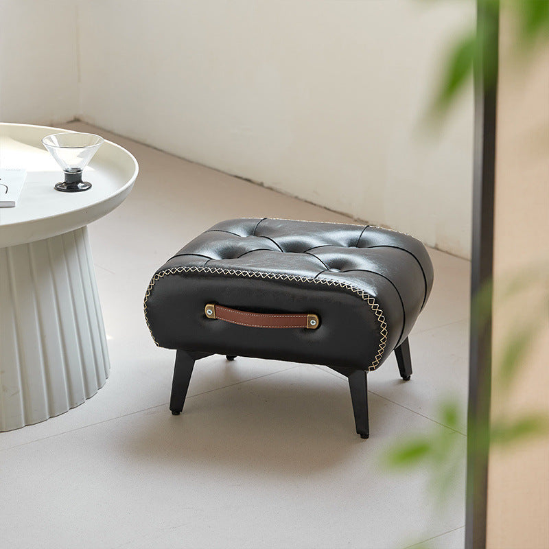 Nutshell comfortable faux leather footrest with stylish design for enhancing relaxation and decor