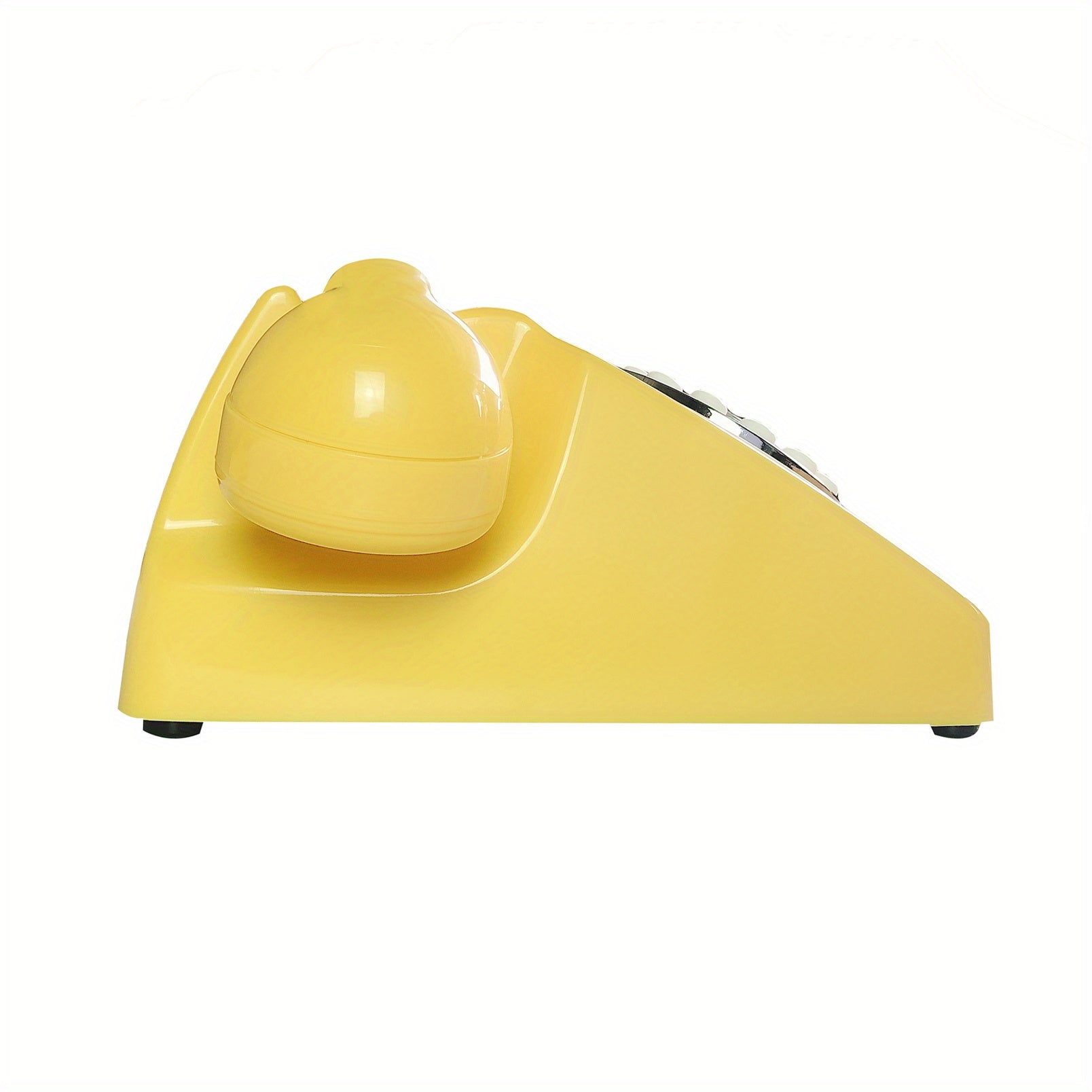 Nutshell Yellow Corded Retro Phone with Classic Design and Improved Functionality