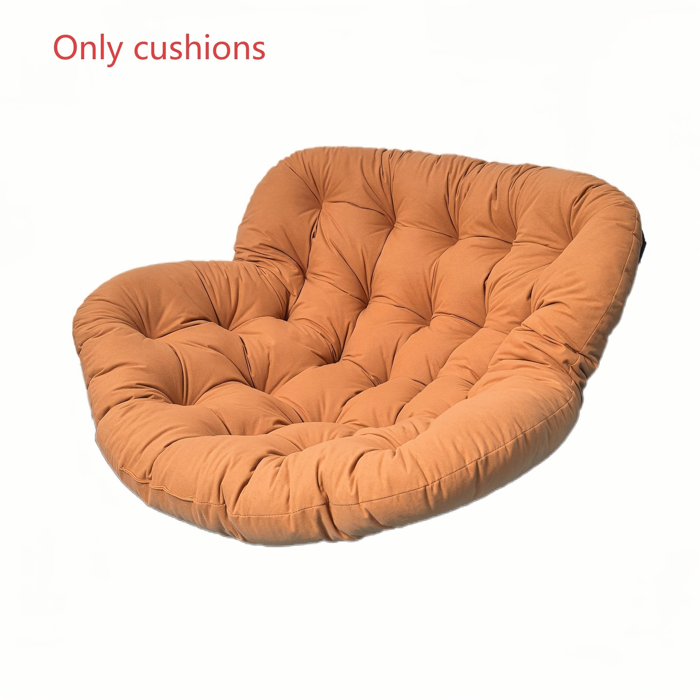 Nutshell tufted terracotta round outdoor cushion for papasan chair comfortable patio chair cushion