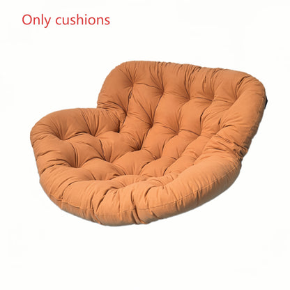 Nutshell tufted terracotta round outdoor cushion for papasan chair comfortable patio chair cushion