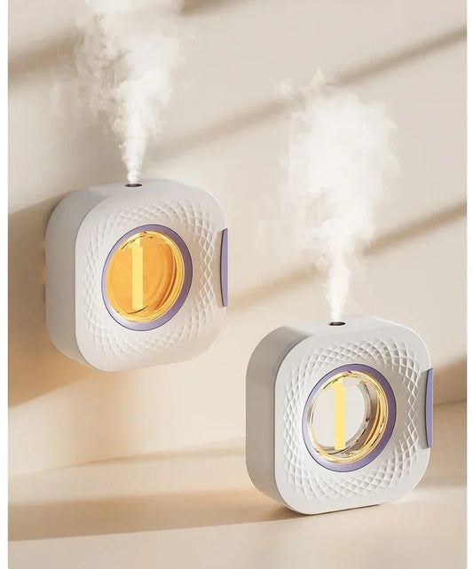 Nutshell desktop aroma diffuser wall mounted and stand mounted dual purpose with strong adhesive