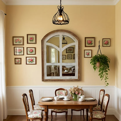 Nutshell Farmhouse Arched Mirror for Stylish Decor