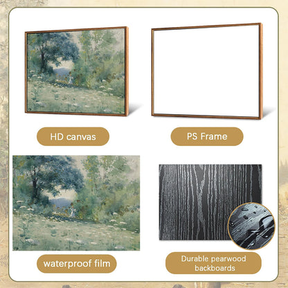 Nutshell flower themed canvas wall art featuring vibrant blooms on an HD canvas with a durable frame