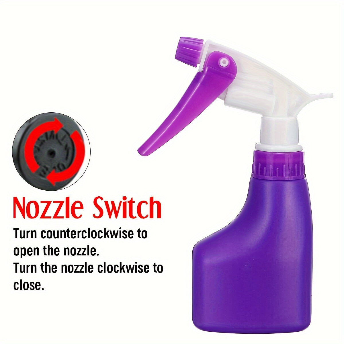 10pcs Garden Tool Gift Set including a purple spray bottle with adjustable nozzle for precise watering
