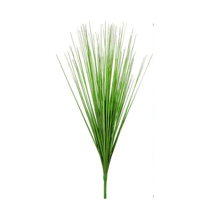 Nutshell Faux onion grass artificial plant single green tuft of long thin blades for home decor