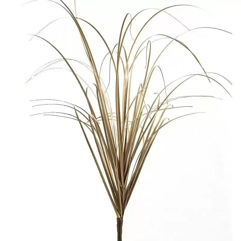 Faux onion grass artificial plant by Nutshell brown tufted stems for rustic indoor or vase decor