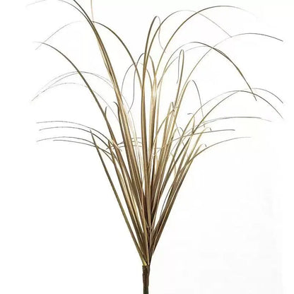 Faux onion grass artificial plant by Nutshell brown tufted stems for rustic indoor or vase decor