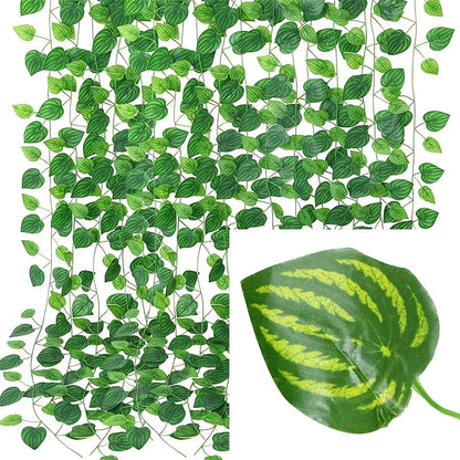 Artificial Green Ivy Leaf Rattan Creeper Vine by Nutshell realistic cascading faux plants for decor