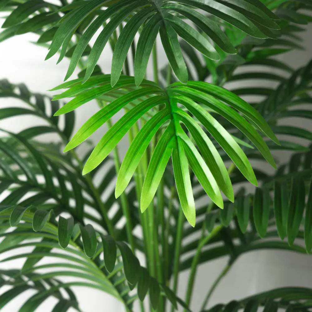 Large Artificial Palm Tree Monstera Tree Branch realistic green faux plant by Nutshell ideal for home decor