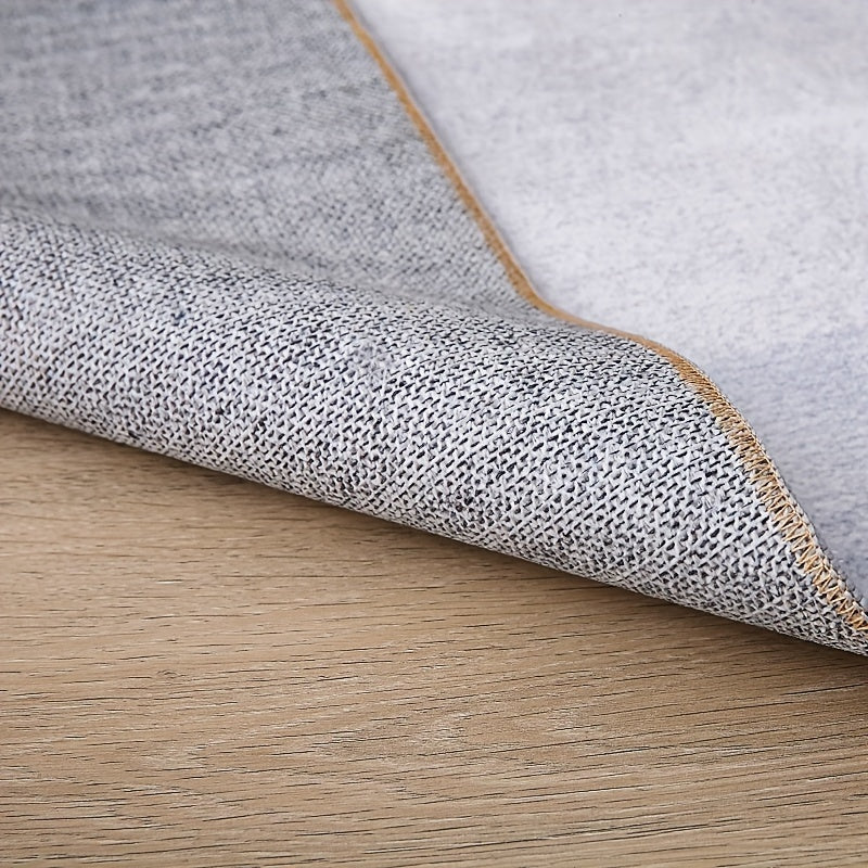 Nutshell grey hallway runner rug with a textured surface and durable edging for enhanced safety