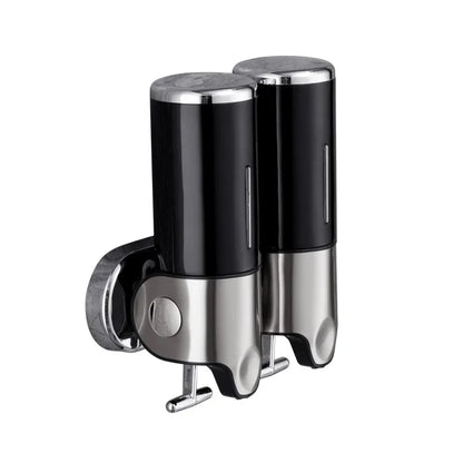 Nutshell Hand Liquid Soap Dispensers with Dual Chrome Finish for Easy Bathroom and Kitchen Use