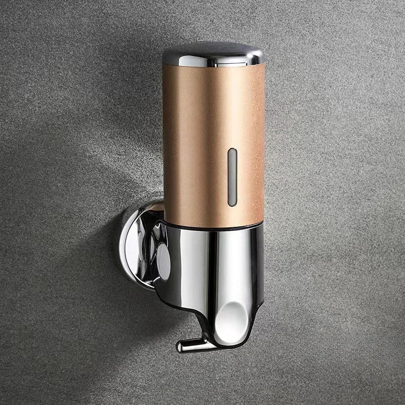 Stylish Nutshell Hand Liquid Soap Dispenser in Chrome and Bronze for Modern Bathrooms