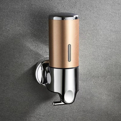 Stylish Nutshell Hand Liquid Soap Dispenser in Chrome and Bronze for Modern Bathrooms