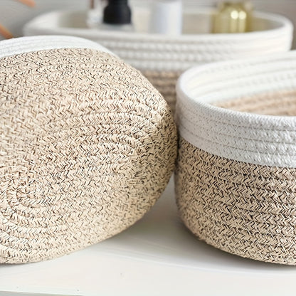 Nutshell Japanese style storage basket made of natural fibers, perfect for organizing home decor