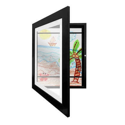 Nutshell kids art frames with magnetic front for displaying children's artwork easily