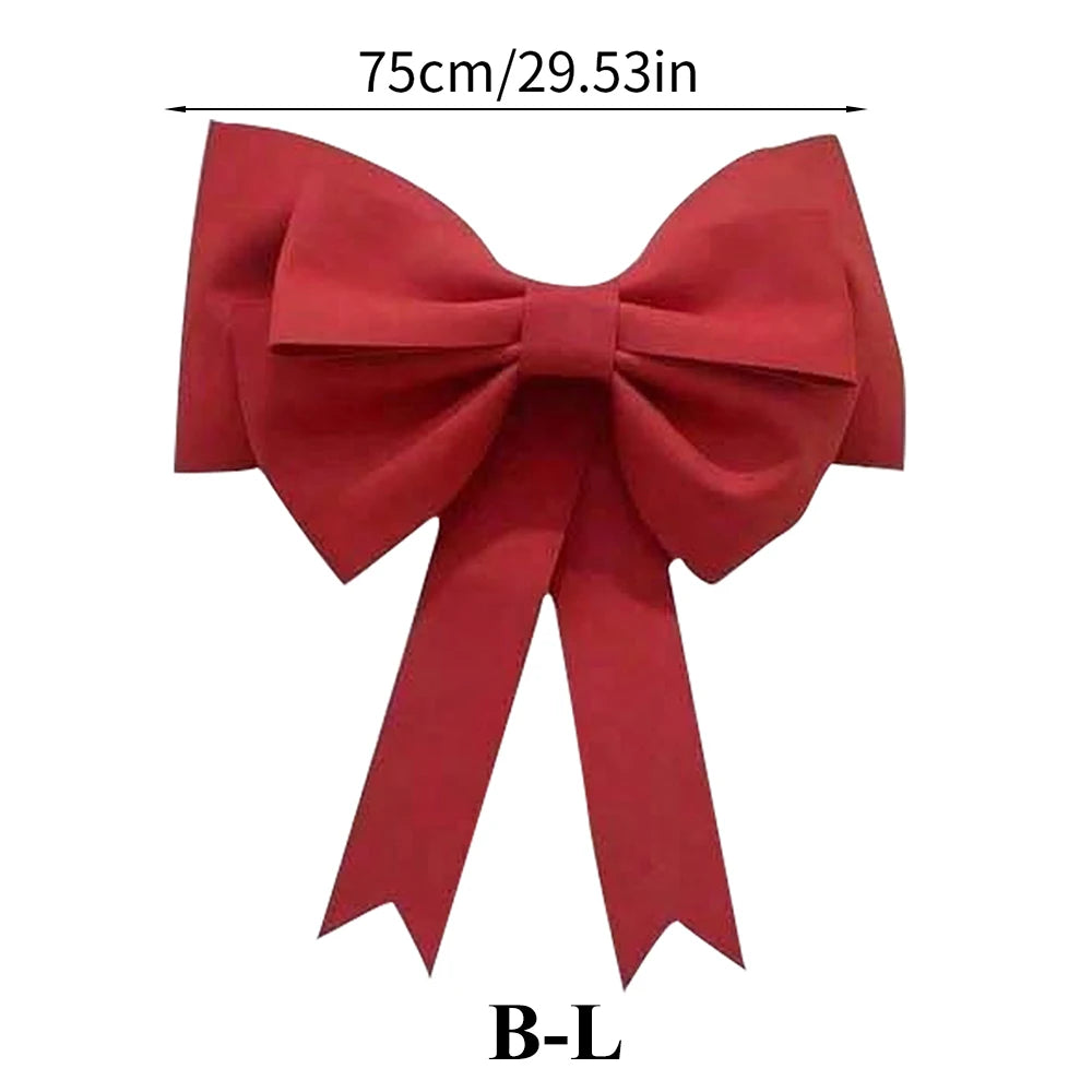 Large red bow measuring 75cm for festive decorations or gifts