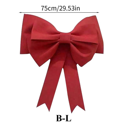Large red bow measuring 75cm for festive decorations or gifts