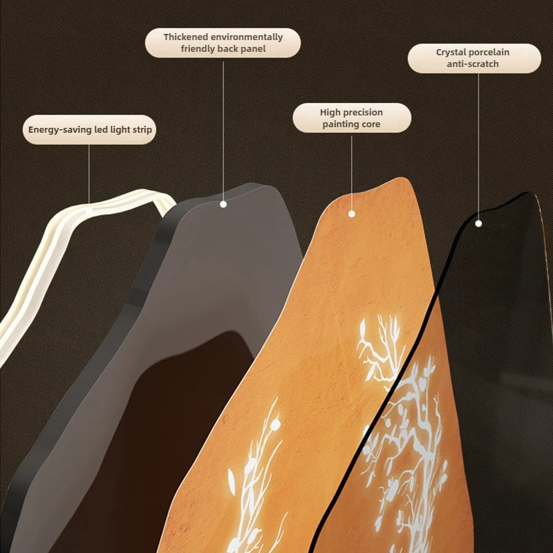 LED wall clock for living room with a unique design and energy-saving features