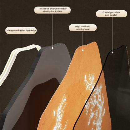 LED wall clock for living room with a unique design and energy-saving features