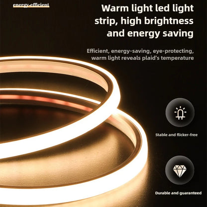 Warm light LED wall clock for living room with energy-saving features and high brightness