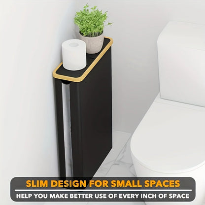 Long Roll Paper Storage Box designed for small spaces, featuring a sleek and modern look