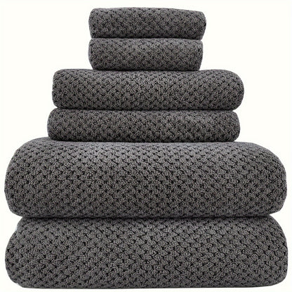 Nutshell luxury bath towel set in rich gray with a stylish textured design for elegant home decor