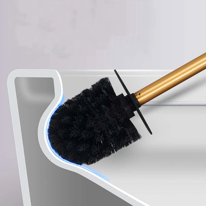 Metal Floor Standing Toilet Brush With Paper Holder for stylish bathroom organization