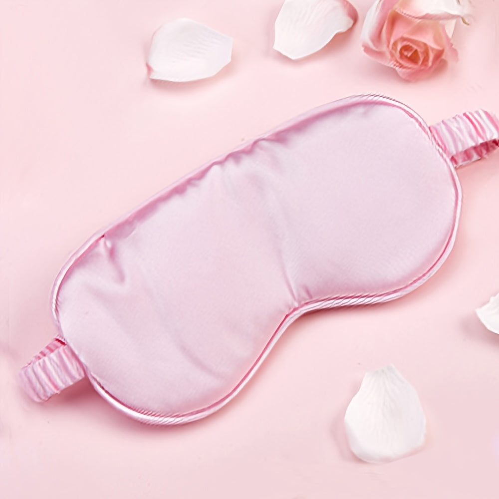 Pink Relaxation Gift Set With Travel Mug featuring a soft eye mask and delicate flower petals