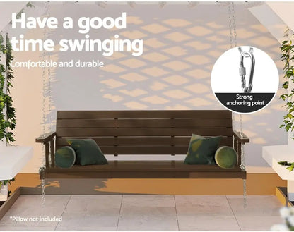 Nutshell Porch Swing Chair with Chain, perfect for relaxation in any outdoor space